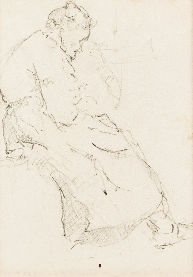 Seated Woman; Figural Studies by Manly Edward MacDonald