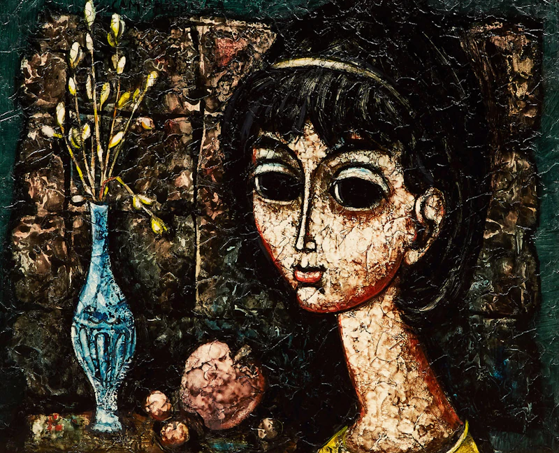 Woman with a vase by Enrico Campagnola