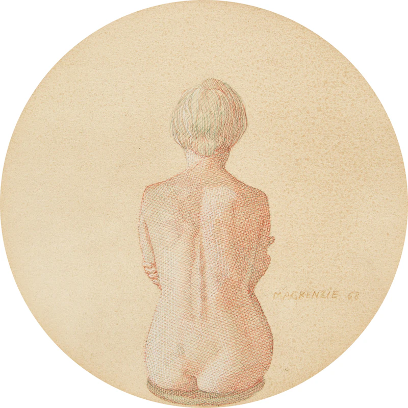 Seated Nude by Hugh Seaforth Mackenzie