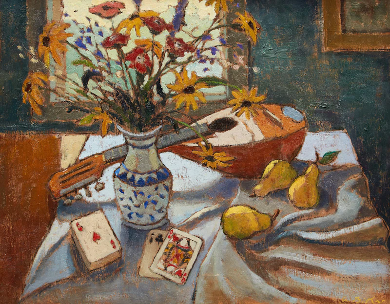 Still Life with Mandolin by Antoine Bittar
