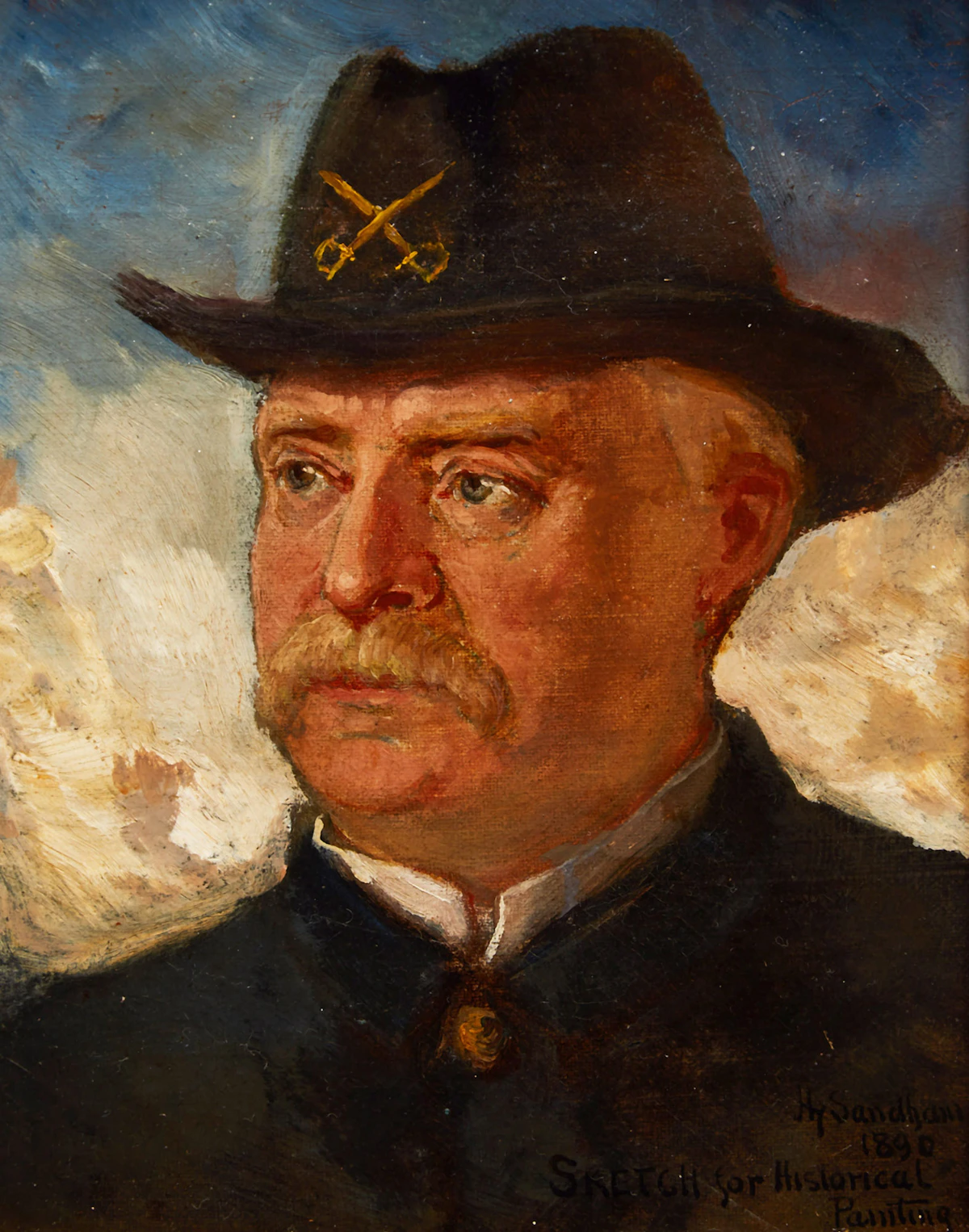 Henry Sandham, Sketch for Historical Painting, oil on canvas, 1890