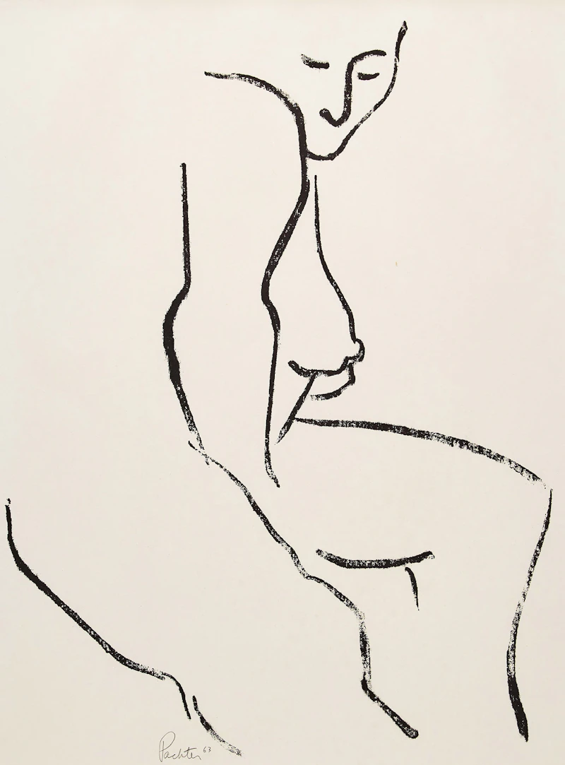 Female Nude by Charles Pachter