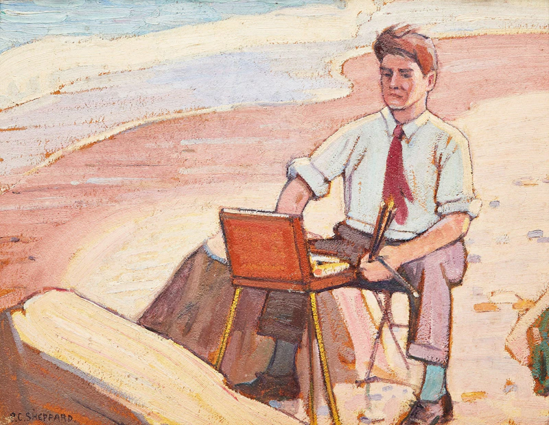 Portrait of an Artist by Peter Clapham Sheppard