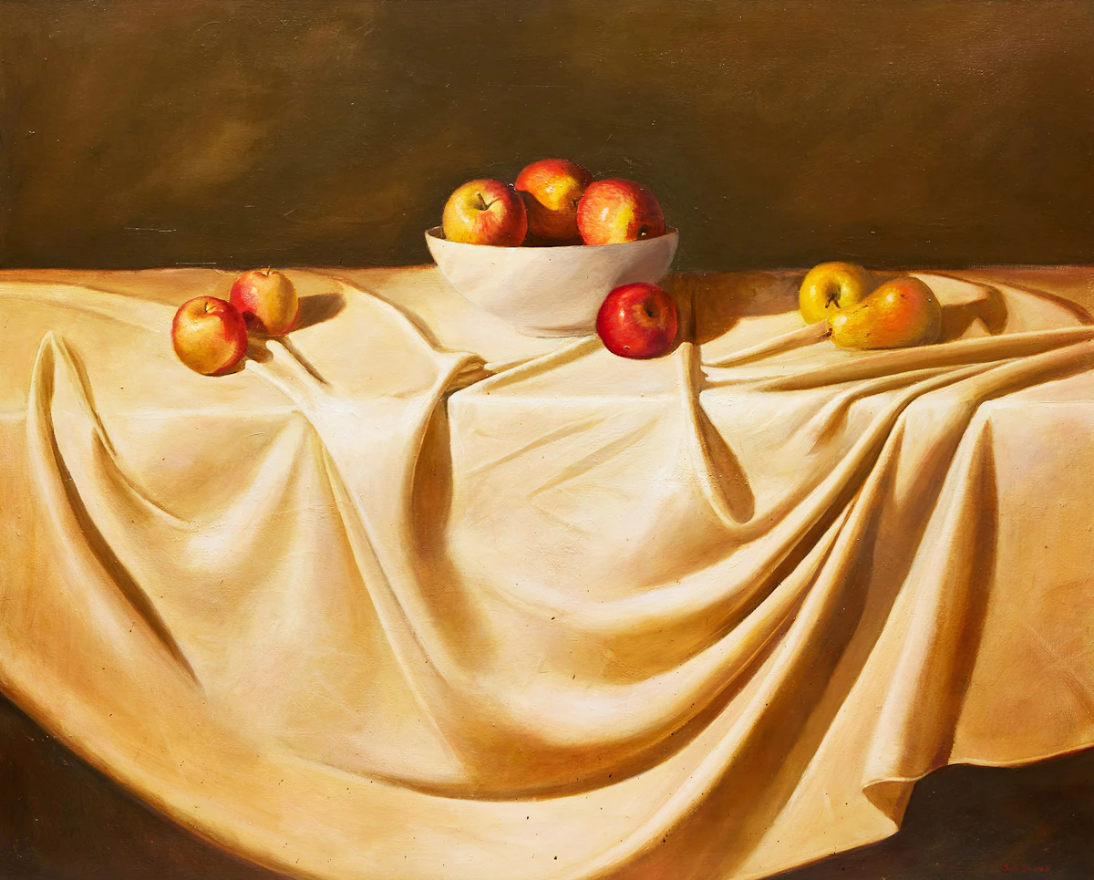 Stuart Slind, Evening Fruit, oil on canvas, 2001