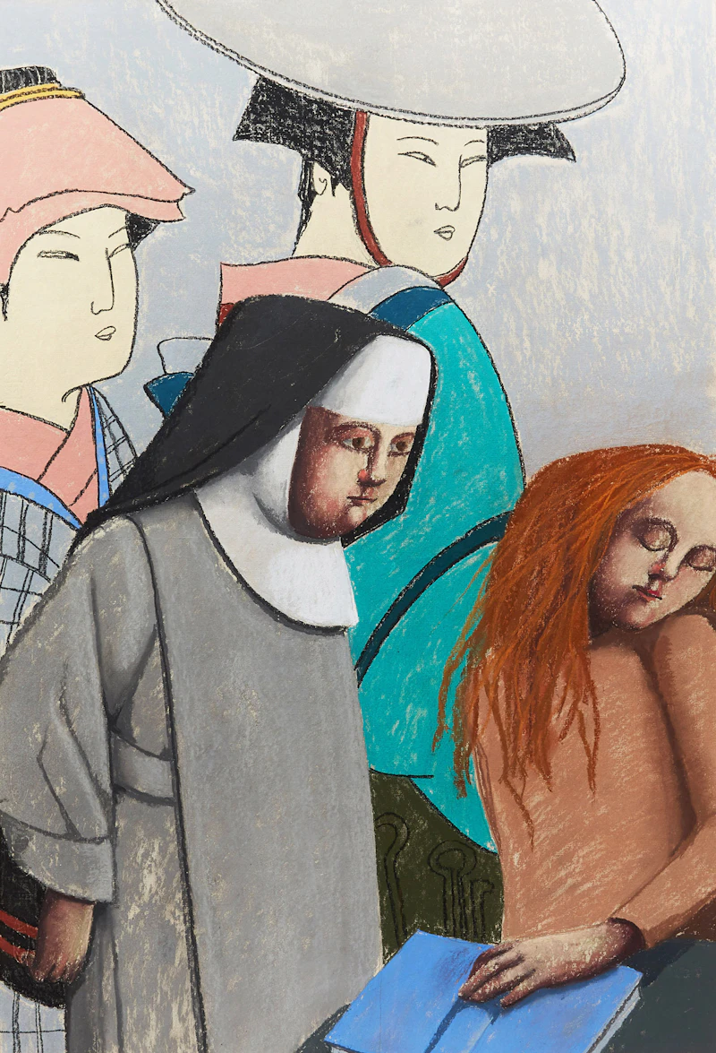Louise Scott, Women, pastel