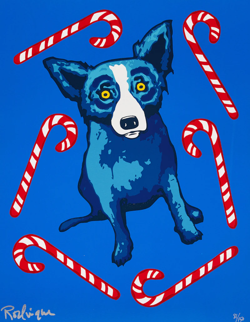 George Rodrigue, Sweet Like You, colour screenprint