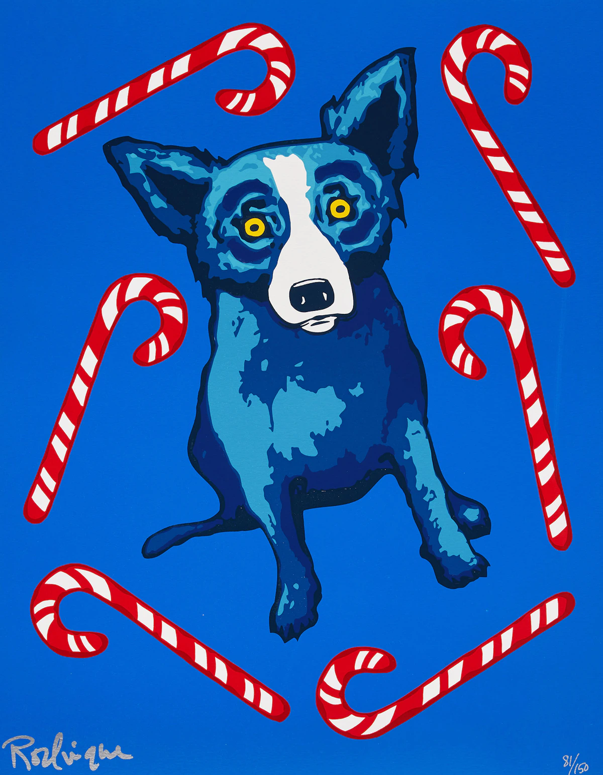 George Rodrigue, Sweet Like You, colour screenprint, 2000