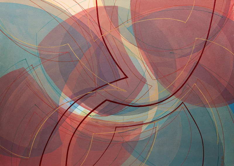 Sheila Maki, Abstraction , acrylic on canvas