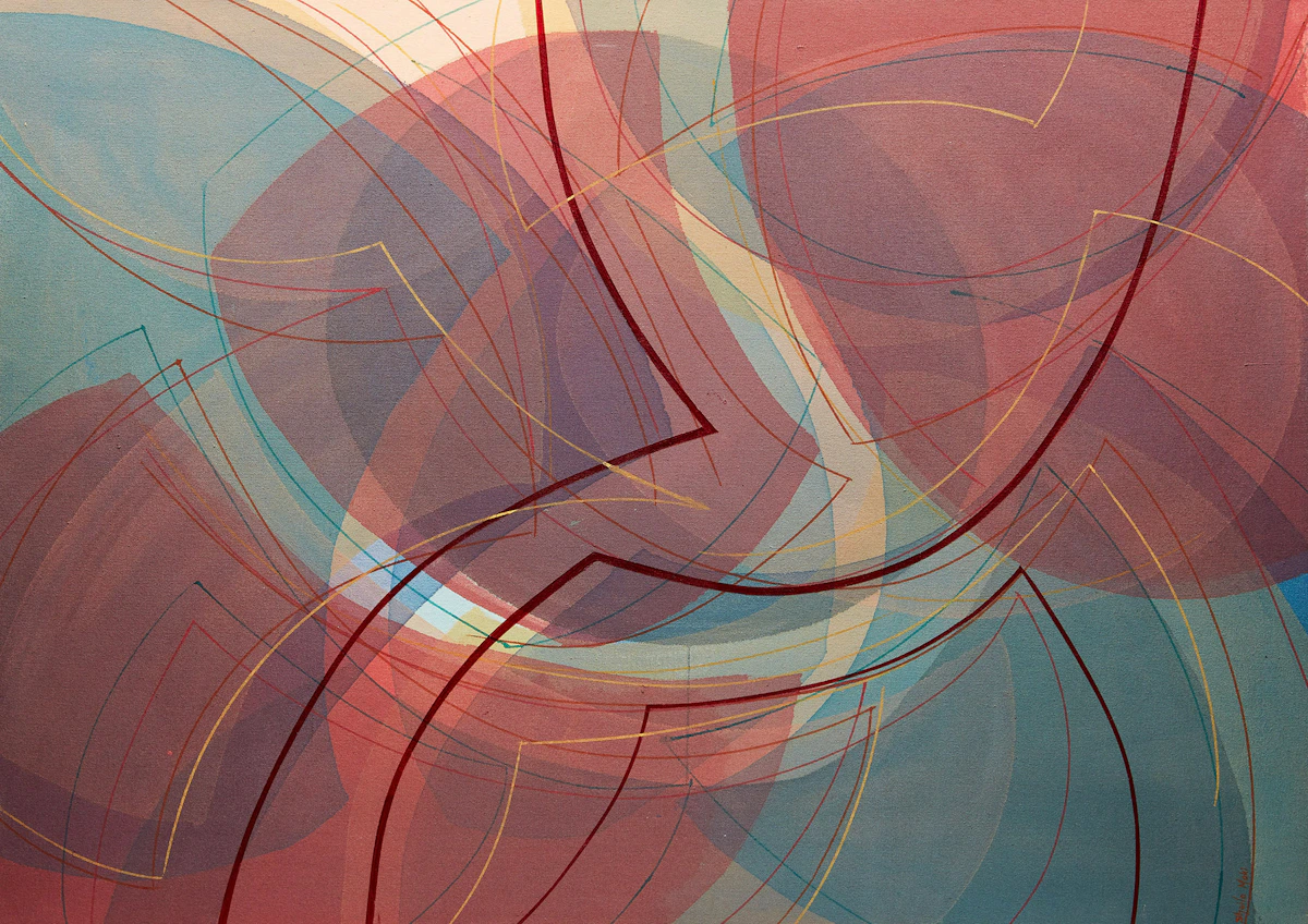 Sheila Maki, Abstraction , acrylic on canvas