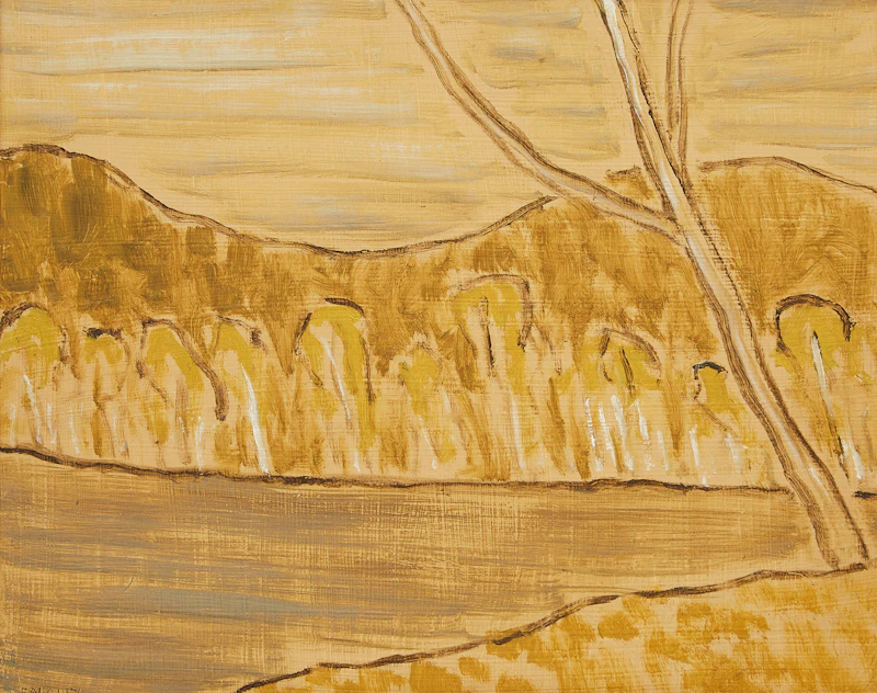Barker Fairley, Birches: Dorset , oil on board