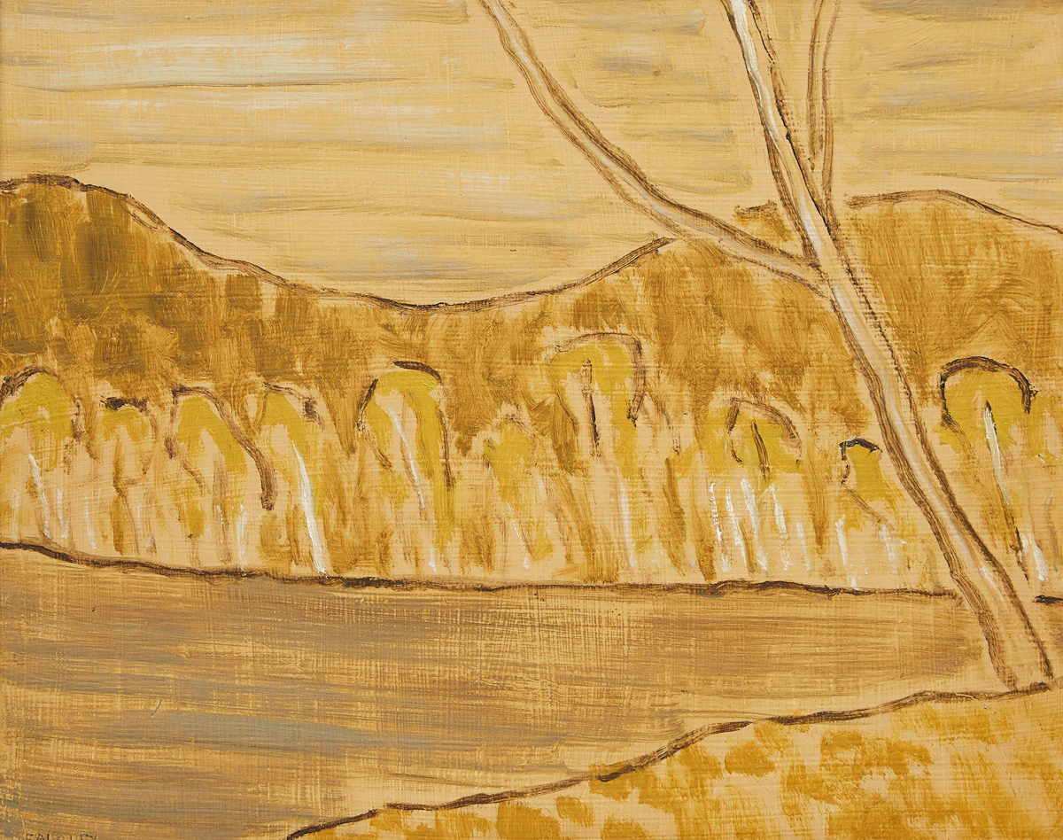 Barker Fairley, Birches: Dorset , oil on board