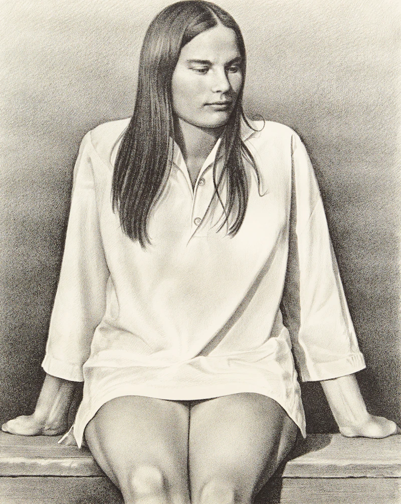 Kenneth Danby, Repose; Summer Girl , two lithographs