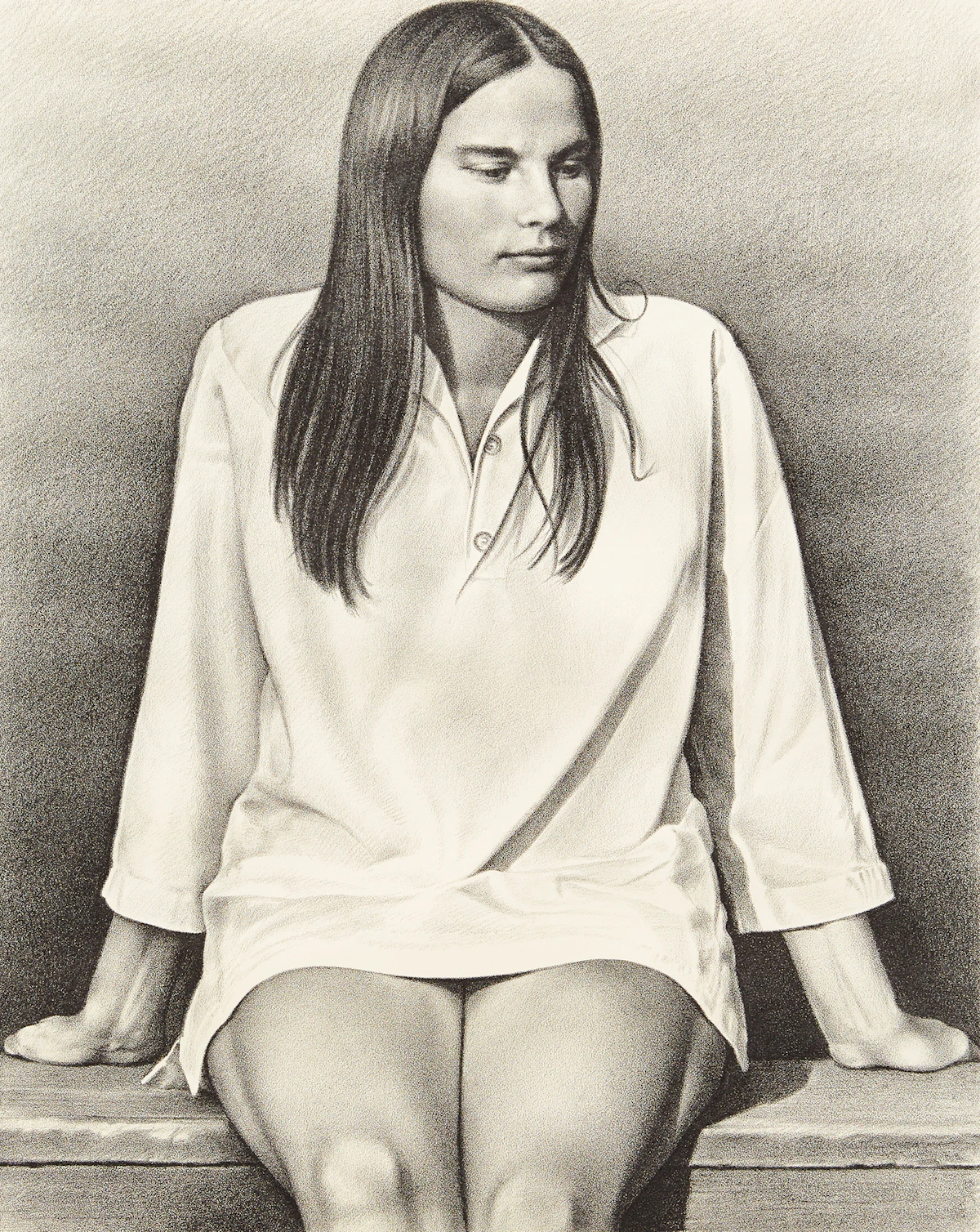 Kenneth Danby, Repose; Summer Girl , two lithographs
