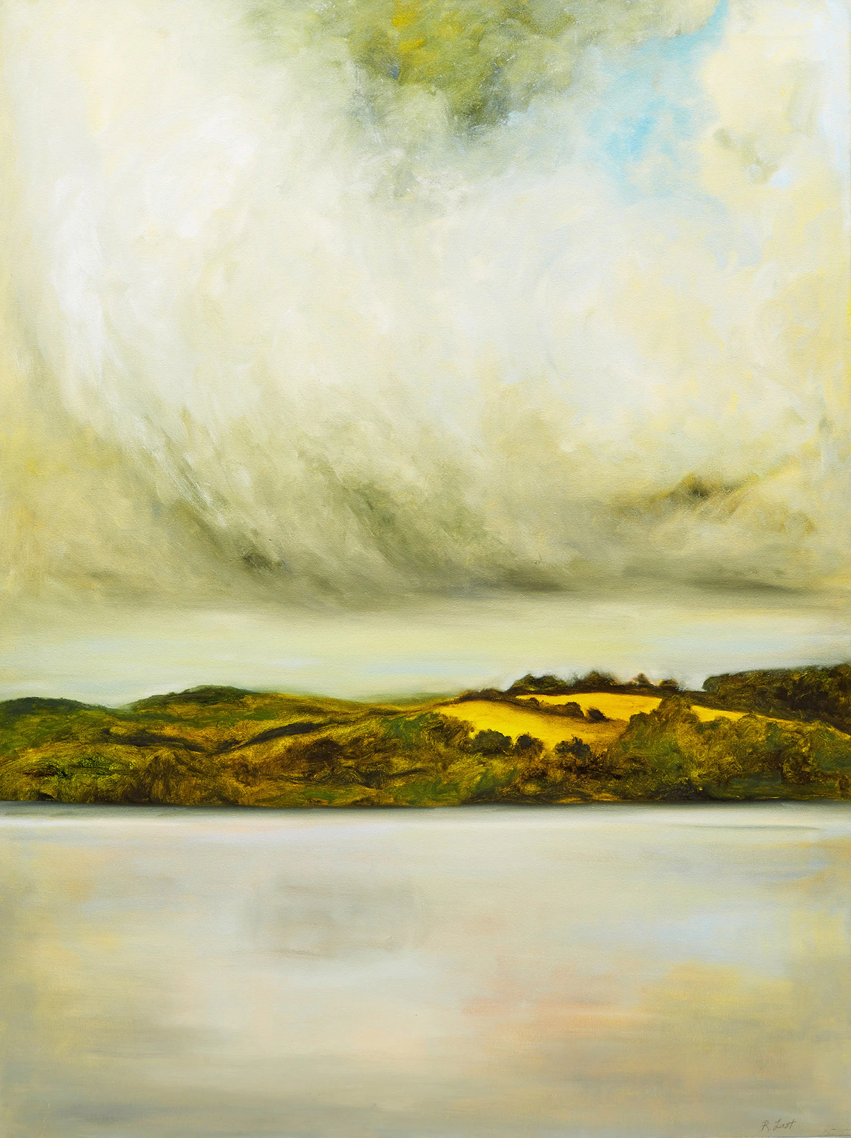 Rebecca Last, Rice Lake Studio View #2, oil on canvas, 2003