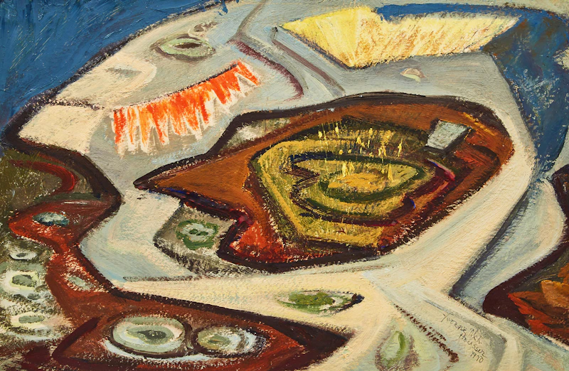 Untitled Abstraction by Yvonne McKague Housser