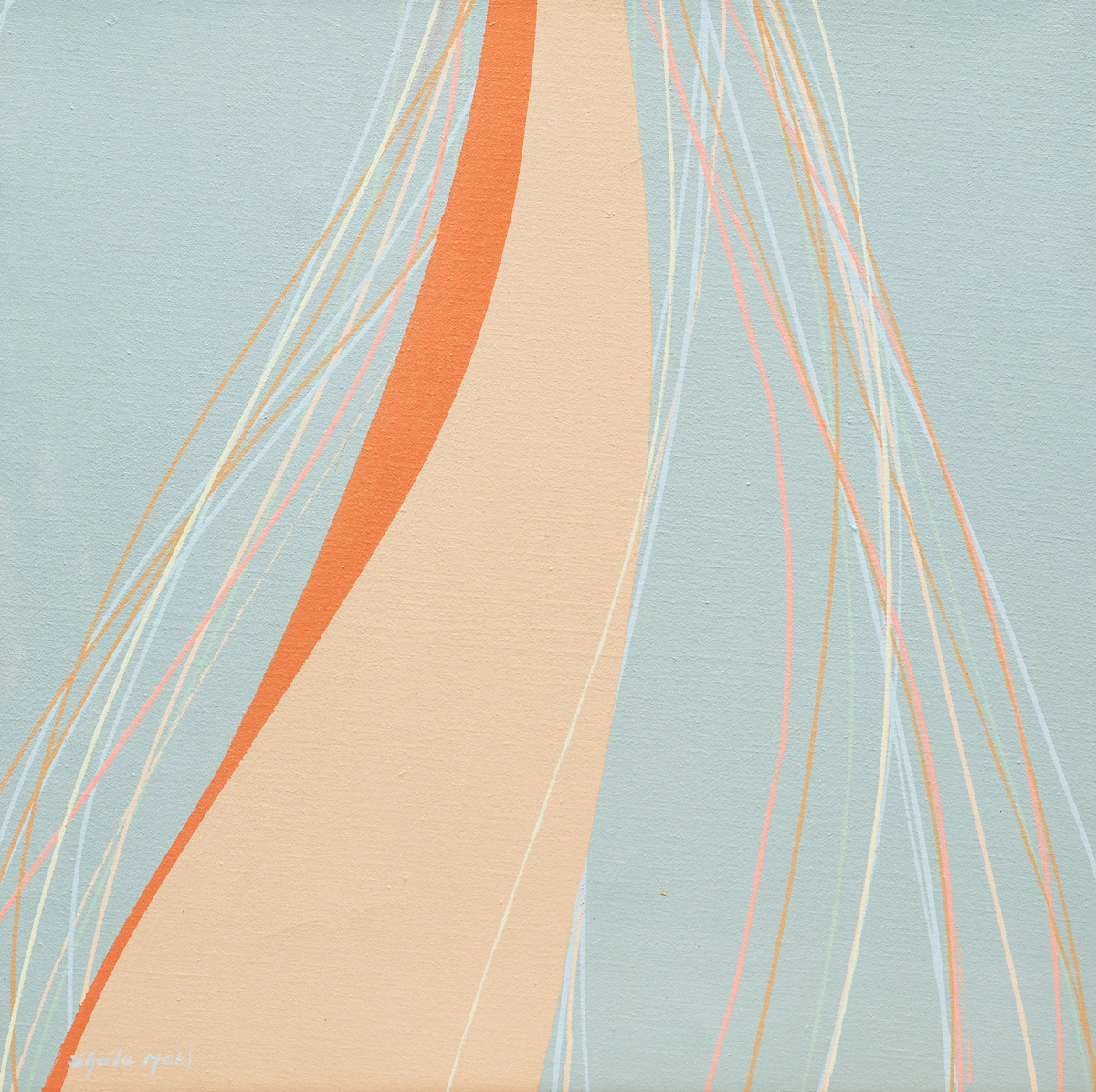 Sheila Maki, Orange #2, acrylic on canvas