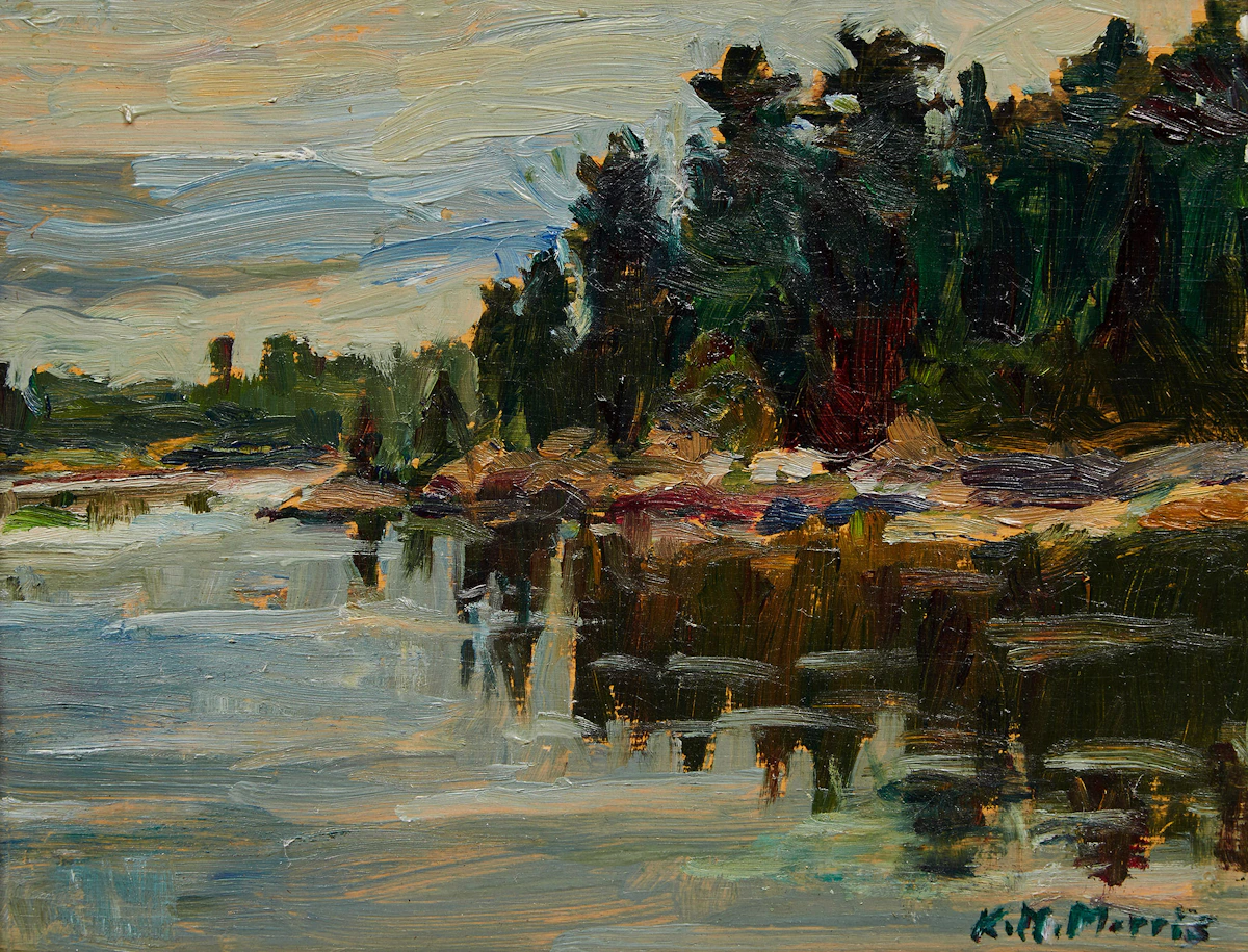 Kathleen Moir Morris, Reflections , oil on board