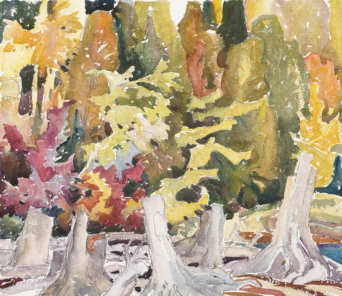 Franklin Carmichael, Forest Landscape, watercolour
