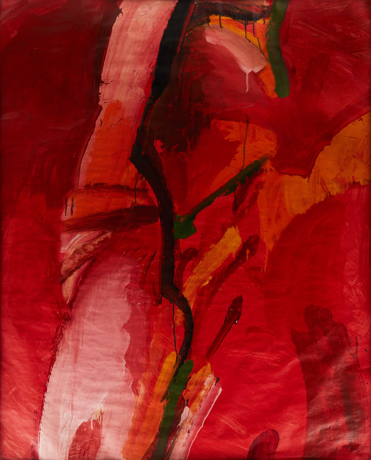 Robert Markle, Untitled, acrylic on paper, 1987