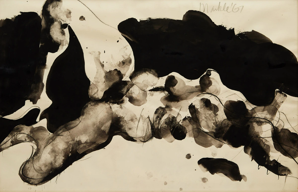 Robert Markle, Untitled #CT-33, charcoal & tempera