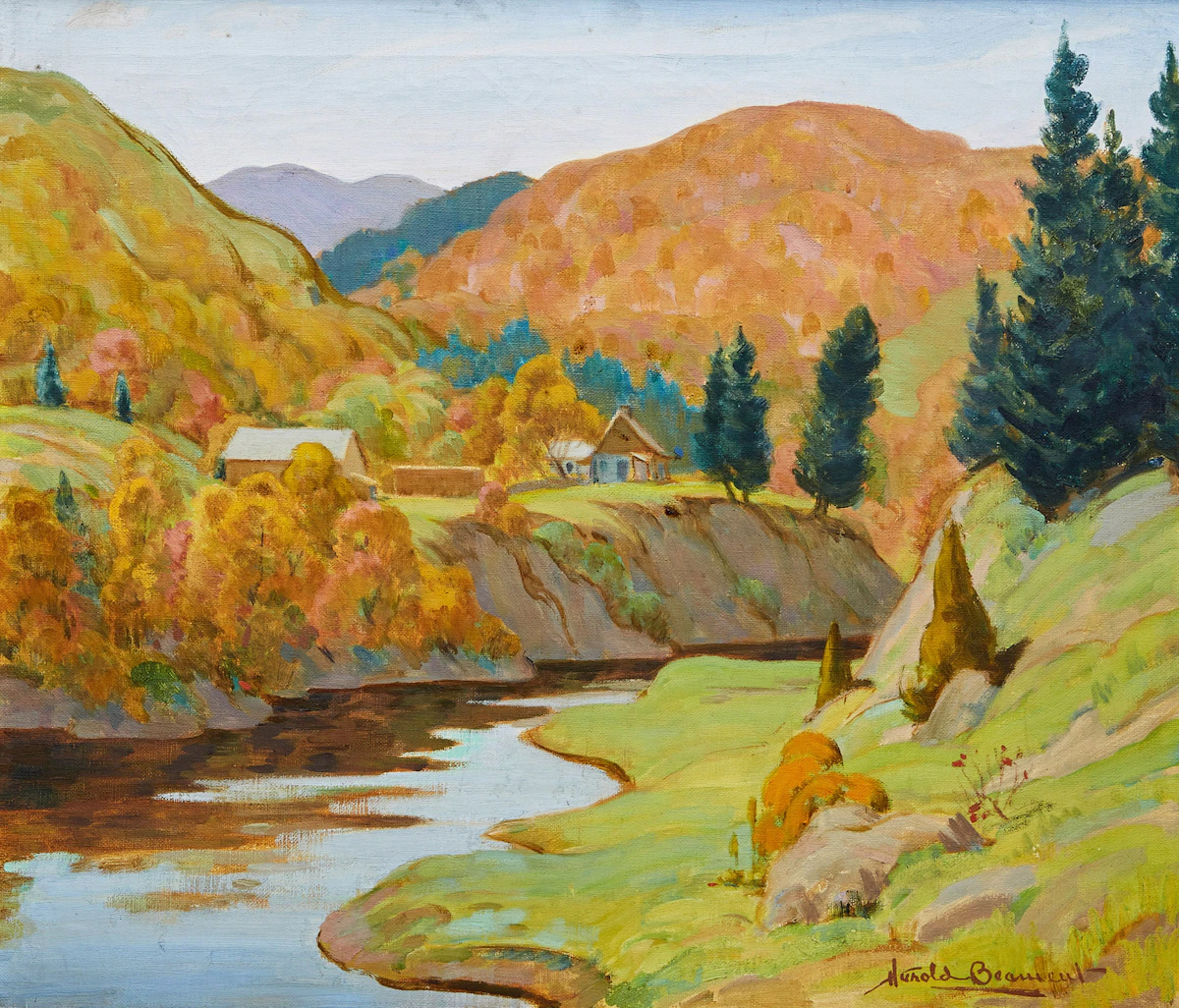 Thomas Harold Beament, Near Mount Rolland, oil on canvas