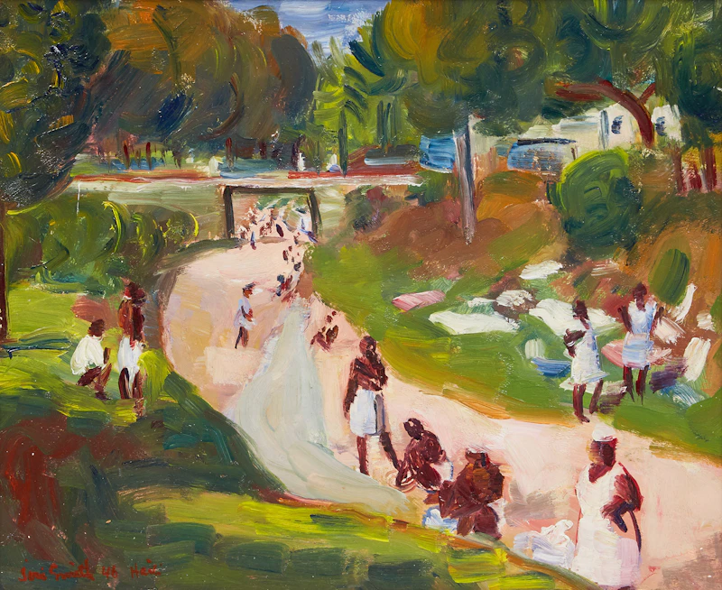 Marjorie (Jori) Smith, Haiti, oil on board