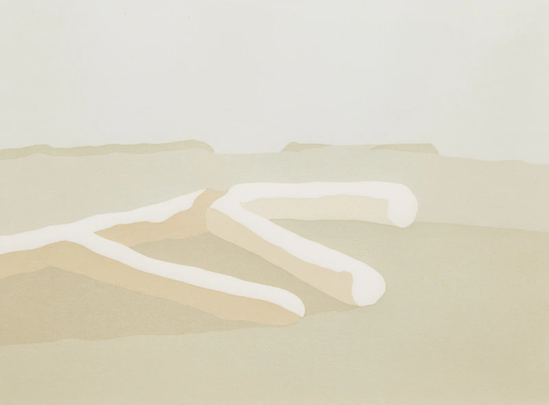 Toni Onley, China Beach, colour serigraph