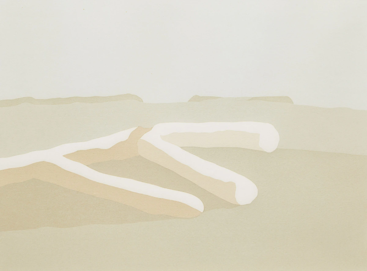 Toni Onley, China Beach, colour serigraph