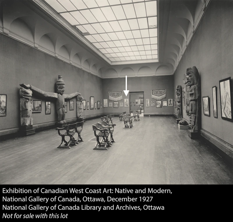 Emily Carr, The Totem of the Bear and the Moon, oil on canvas, 1912 - view 7