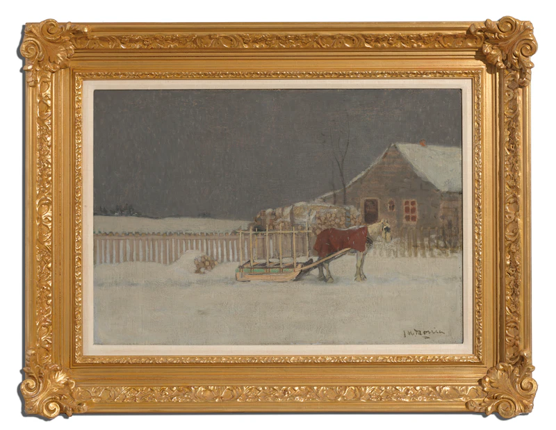 James Wilson Morrice, Neige, Canada (Snow, Canada) (circa 1905), oil on canvas, circa 1905 - view 2