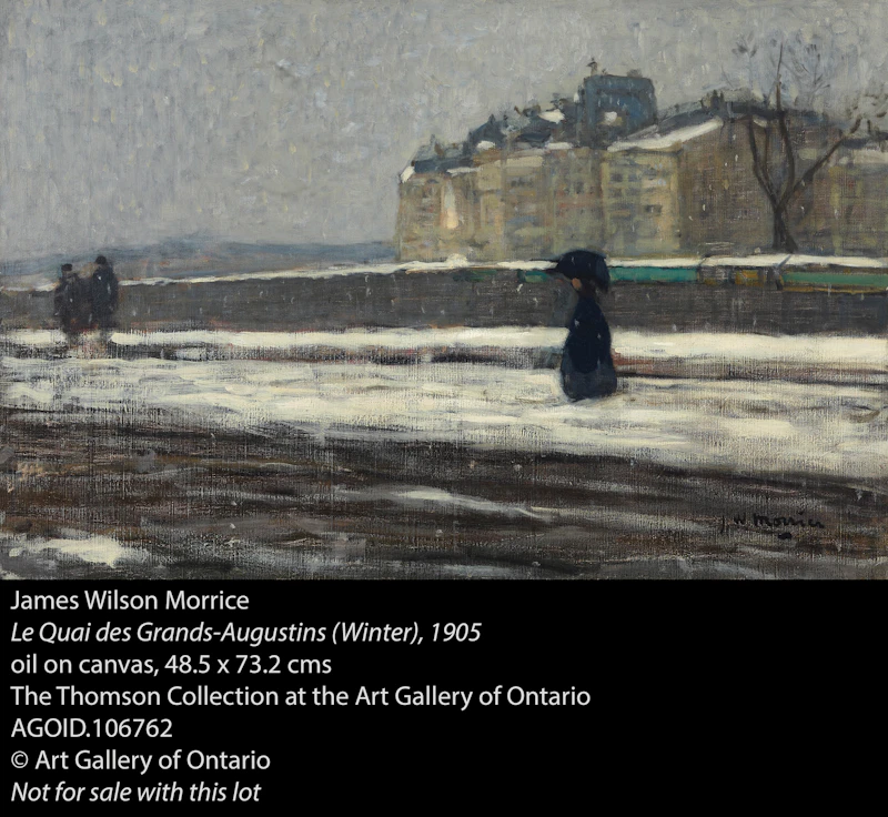 James Wilson Morrice, Neige, Canada (Snow, Canada) (circa 1905), oil on canvas, circa 1905 - view 7