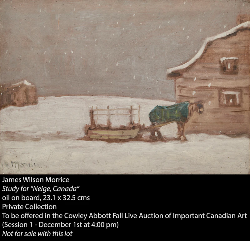 James Wilson Morrice, Neige, Canada (Snow, Canada) (circa 1905), oil on canvas, circa 1905 - view 9