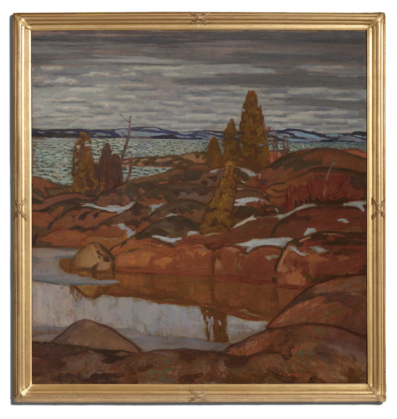 Alexander Young Jackson, Tadenac, November, oil on canvas, circa 1924 - view 2