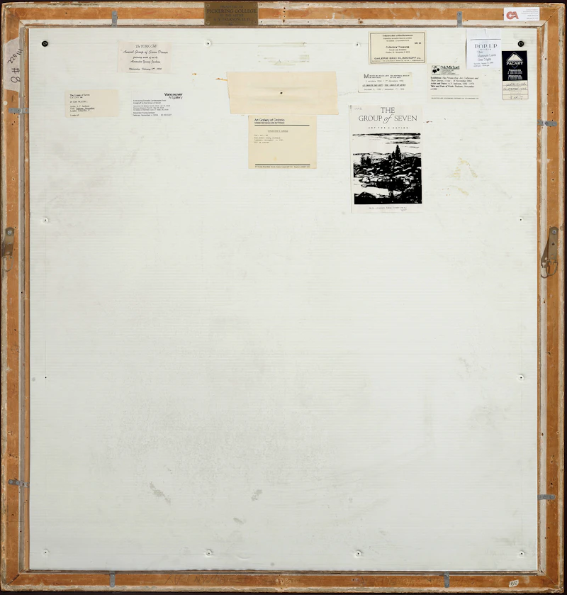 Alexander Young Jackson, Tadenac, November, oil on canvas, circa 1924 - view 4