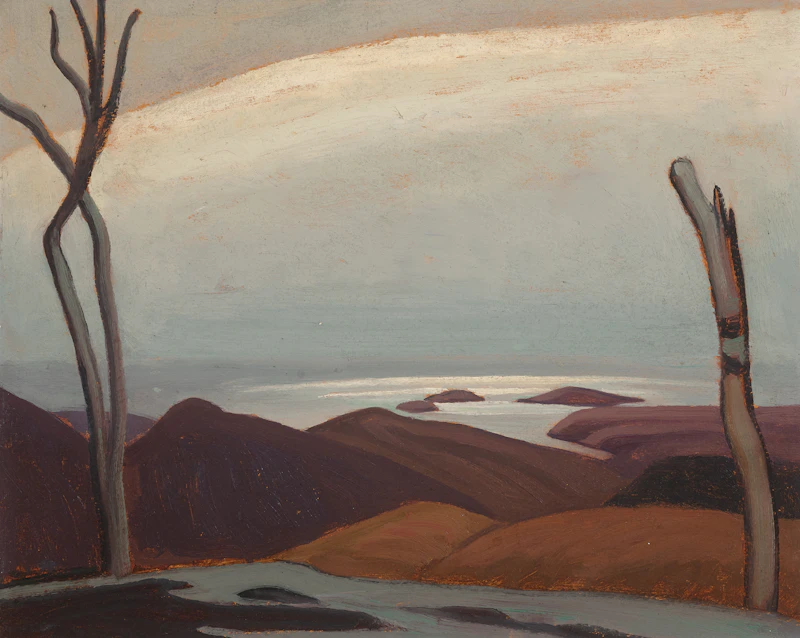 Lawren Stewart Harris, North Shore, Lake Superior, oil on beaverboard