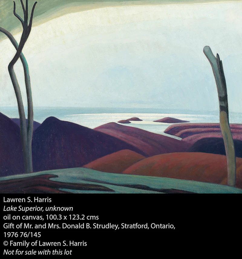 Lawren Stewart Harris, North Shore, Lake Superior, oil on beaverboard, circa 1923/24 - view 5