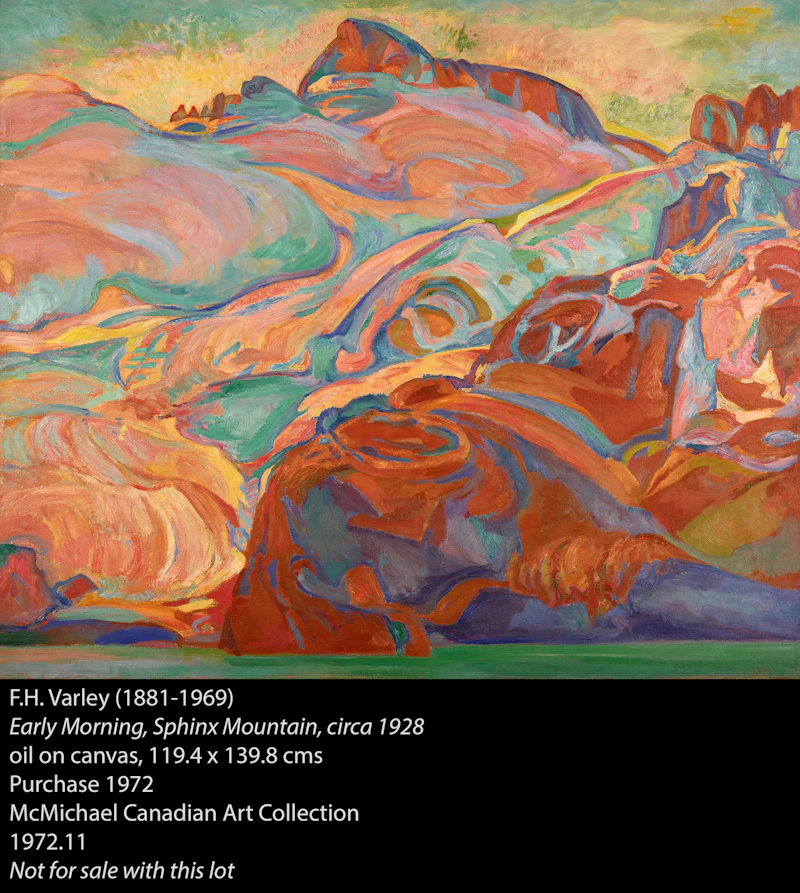 Frederick Horsman Varley, Snow in the Mountains, Garibaldi Park, oil on panel, circa 1927 - view 5