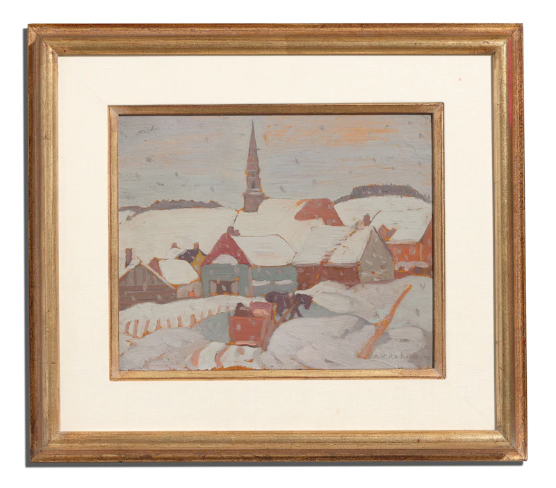 Albert Henry Robinson, Saint-Siméon, oil on panel, circa 1924 - view 2