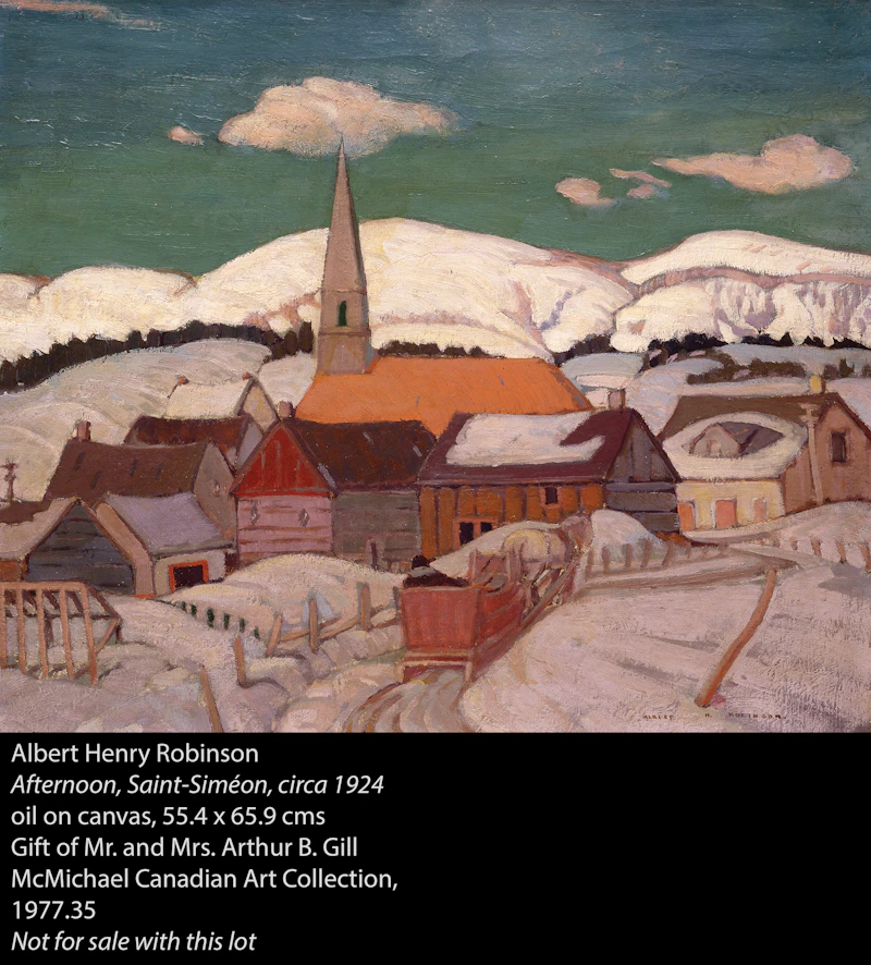 Albert Henry Robinson, Saint-Siméon, oil on panel, circa 1924 - view 5