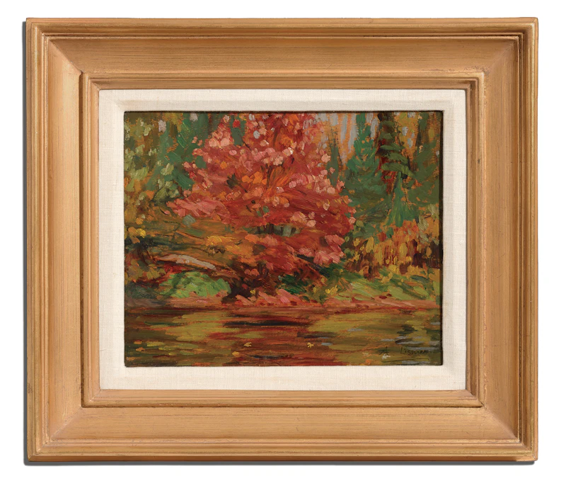 Arthur Lismer, Autumn in Algonquin (1914), oil on panel, 1914 - view 2