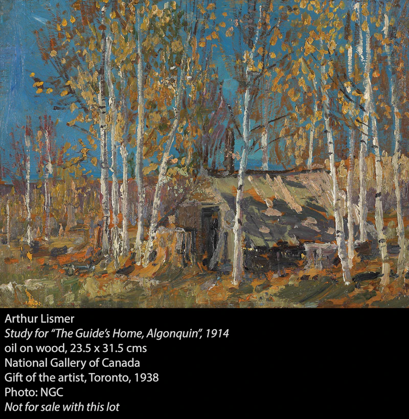 Arthur Lismer, Autumn in Algonquin (1914), oil on panel, 1914 - view 5
