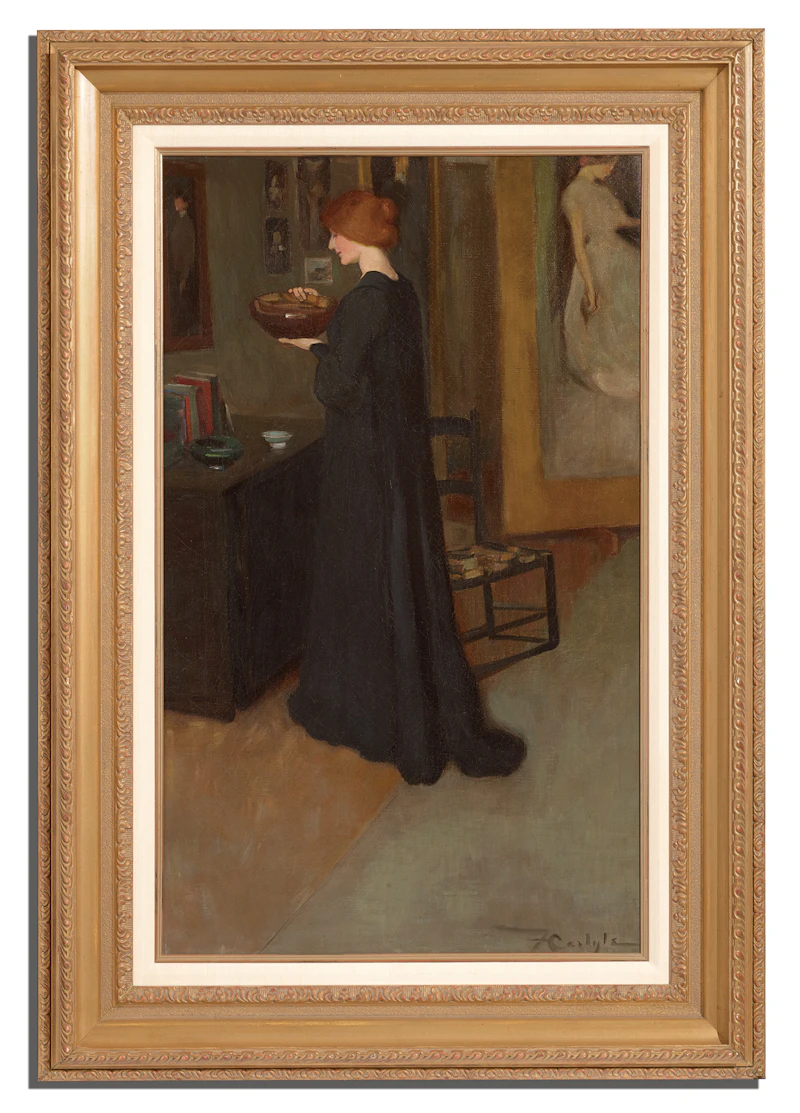 Florence Emily Carlyle, The Studio, oil on canvas, 1901 - view 2