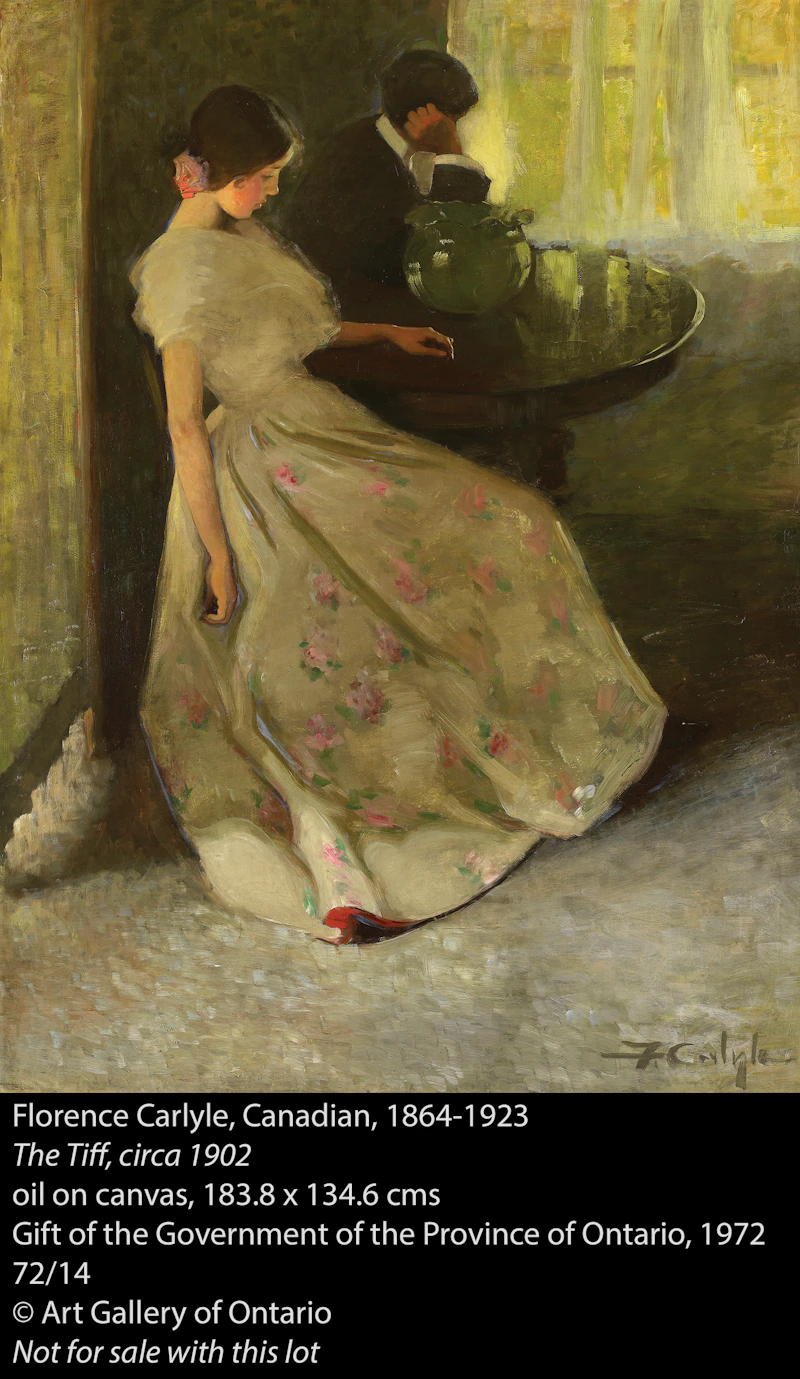 Florence Emily Carlyle, The Studio, oil on canvas, 1901 - view 4