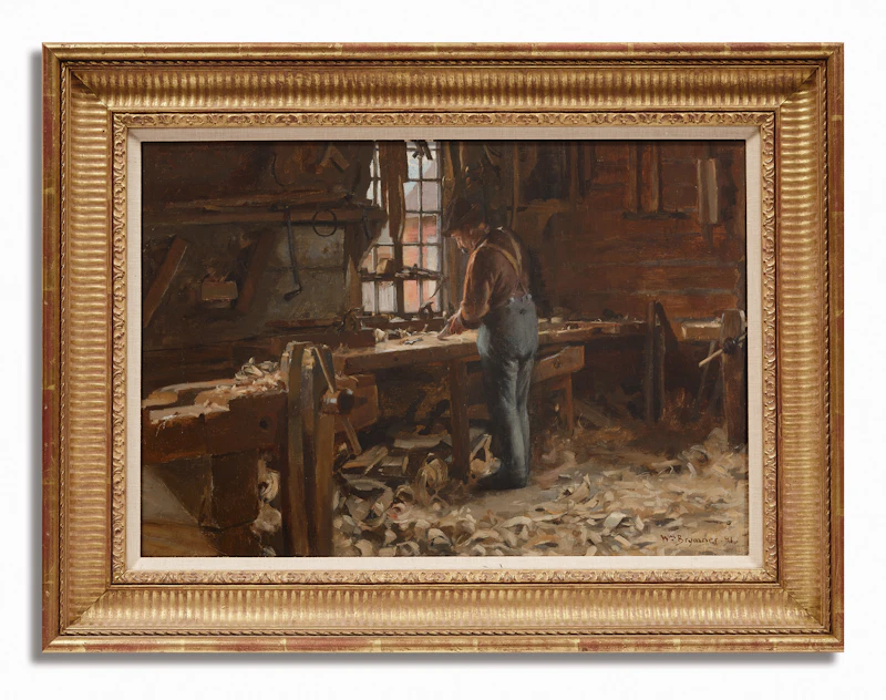 William Brymner, The Carpenter’s Shop, oil on canvas, 1891 - view 2