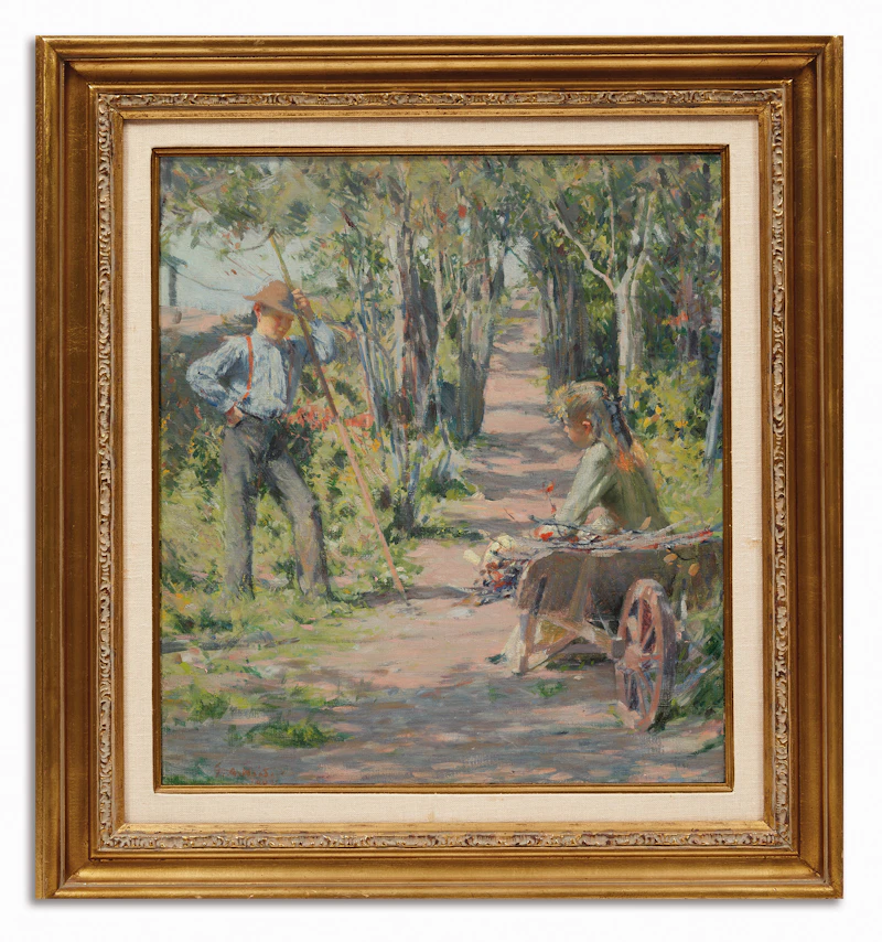 George Agnew Reid, Idling, oil on canvas, 1892 - view 2