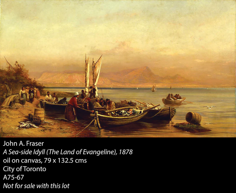 John Arthur Fraser, Study for “A Seaside Idyll”, oil on canvas, 1877 - view 4