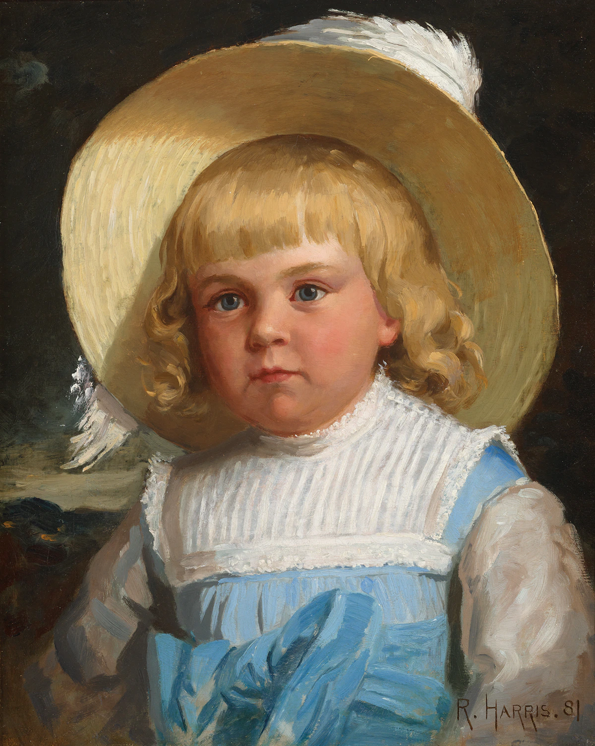 Robert Harris, Young Miss Fowler, oil on canvas, 1881