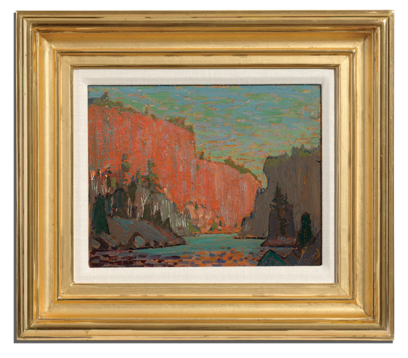 Tom Thomson, Petawawa Gorges, oil on panel, 1916 - view 2