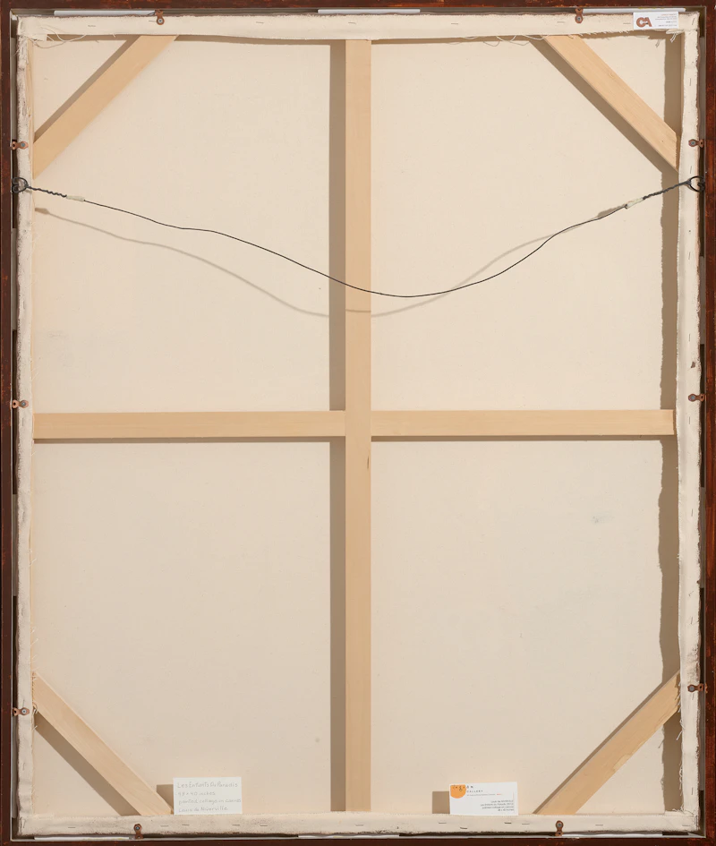 Louis de Niverville, Les enfants du paradis, painted collage on canvas, 2012 - view 3