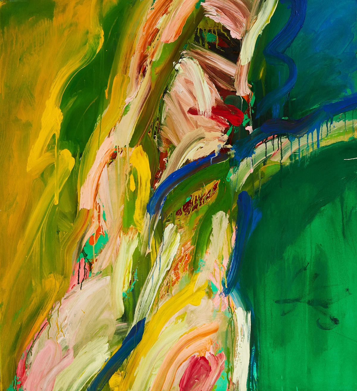 Robert Markle, Untitled Abstract, acrylic on unstretched canvas
